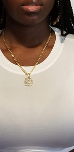 20” Gold Plated Necklace (w. Pendant)